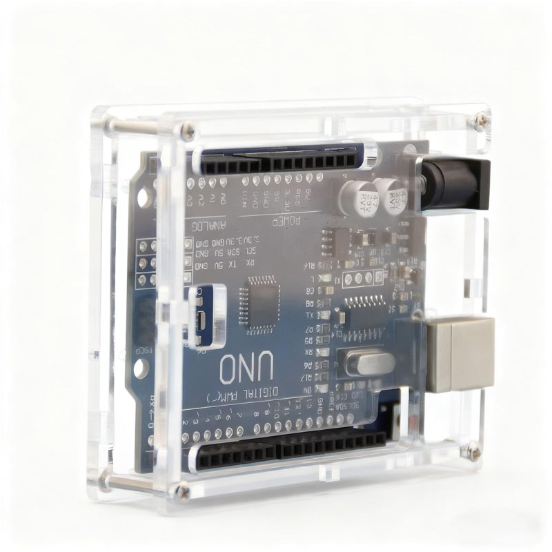 Gikfun Uno R3 Case Enclosure Transparent Clear Computer Box Compatible with Arduino UNO R3 EK1642 - Image 1